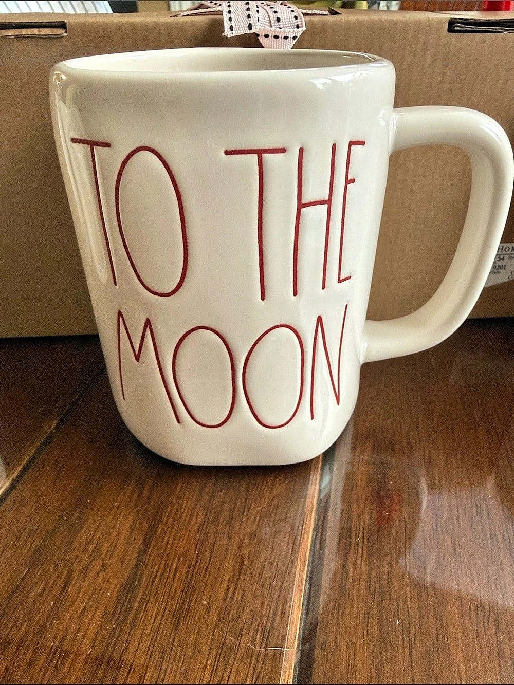 Rae Dunn “To The Moon and Back Mug” Double Sided Mug